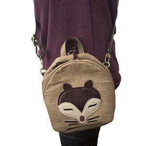 NWOT  Parfois Foxy shoulder, Crossbody, Backpack with matching top zip w…